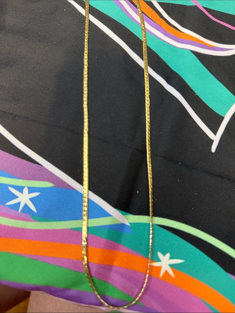 Park Lane Gold Herringbone Chain Necklace - Men